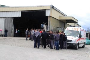 Bursa'da plastik fabrikasında yangın
