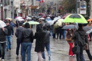 İstanbul'da yağmur etkili oluyor