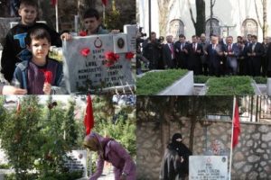 Bursalılar şehitliğe akın ediyor - &Ouml;ZEL HABER