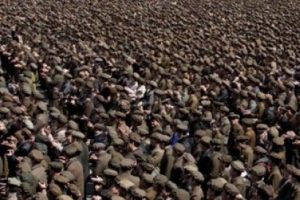 Kuzey Kore'de savaşa destek mitingi