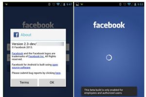 Facebook işletim sisteminin sızan g&ouml;r&uuml;nt&uuml;s&uuml;
