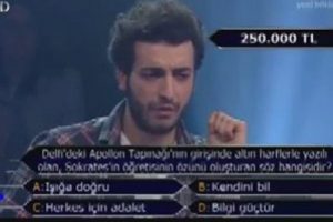 Kim Milyoner Olmak İster'de 1 Milyonu kazanacaktı!