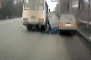 Dehşet anı kamerada!