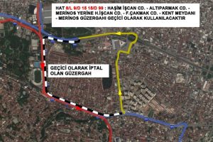 Darmstadt - Stadyum Caddesi kesişimi trafiğe kapanıyor