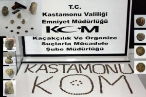 Kastamonu'da heykel ve sikke operasyonu