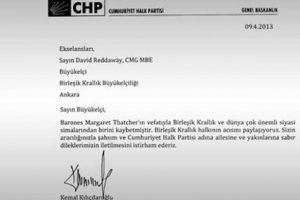 Thatcher ailesine başsağlığı