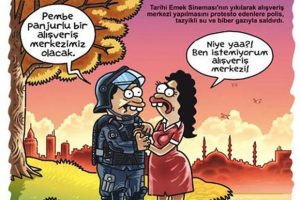 "Su sıkarım &uuml;st&uuml;ne"