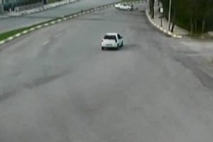 Denizli'deki kaza MOBESE'ye takıldı