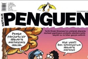Penguen'in kapağında Emek Sineması var