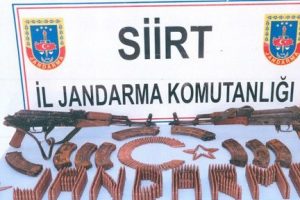 Pervari'de silah ve m&uuml;himmat ele ge&ccedil;irildi