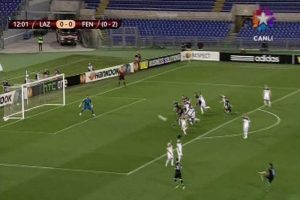 İlk tehlikeli atak Lazio'dan