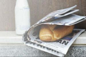 Ekmeği gazeteye sarana ceza