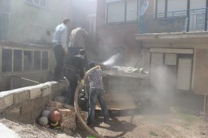 Beyşehir'de yangın paniği