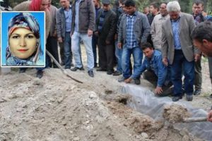 Koca kurbanı kadın toprağa verildi