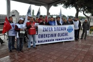 İş&ccedil;ilerden t&uuml;rk&uuml;l&uuml; grev