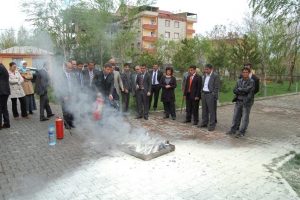 Kaymakamlıkta yangın tatbikatı
