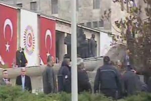 Meclis bah&ccedil;esinde intihar girişimi