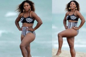 Raketi yerine bikini ile poz verdi