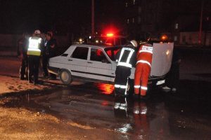 Karaman'da otomobil yangını