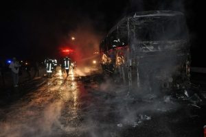 Feci kazada bir kişi yanarak can verdi