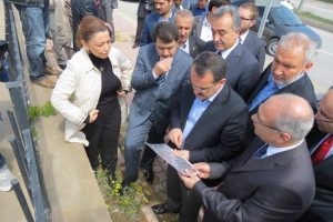 Ergin cezaevi ve adliye sarayı arsalarında inceleme yaptı