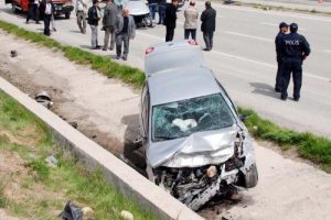 Afyonkarahisar'da korkutan kaza