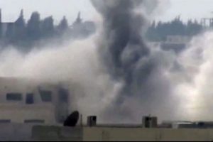 Halep bombardıman altında