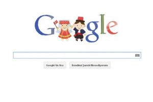 Google'dan, 23 Nisan i&ccedil;in &ouml;zel doodle!
