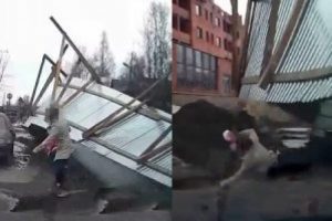 Fırtına neredeyse &ouml;ld&uuml;r&uuml;yordu