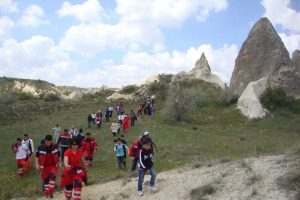 Sağlık&ccedil;ılar vadi y&uuml;r&uuml;y&uuml;ş&uuml;nde buluştu