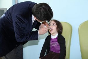 Engelli &ccedil;ocuklara diş taraması