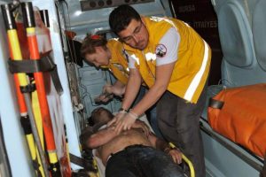 İtfaiye ekipleri dotkoru kurtardı