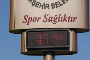 Termometre 45'i g&ouml;sterdi