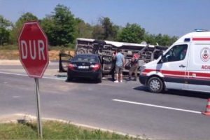 Şile yolunda kaza