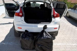 Ara&ccedil;tan 24 kilo esrar &ccedil;ıktı