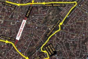 İn&ouml;n&uuml; Caddesi'nde trafik d&uuml;zenlemesi