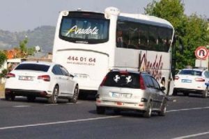Yolun karşısına ge&ccedil;erken!...