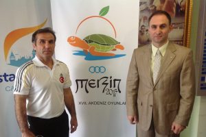 Akdeniz oyunları &ouml;ncesi Arslan'dan Şahin'e ziyaret
