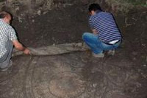 Roma d&ouml;nemine ait taban mozaiği bulundu