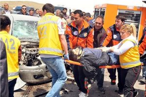 Kazaların y&uuml;zde 38'i aşırı hızdan