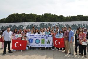 &Ccedil;anakkale'de yazılan 'Bursa Destanı'