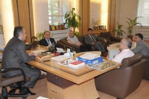 Hastane y&ouml;netiminden Aktaş'a teşekk&uuml;r ziyareti