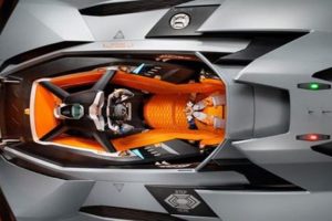 50. yıla &ouml;zel tek koltuklu Lamborghini