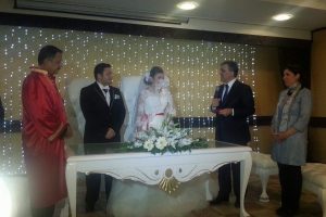 Bu &ccedil;iftin şahidi Cumhurbaşkanı G&uuml;l
