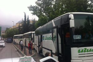 Bursa'da turist otob&uuml;slerine yer yok