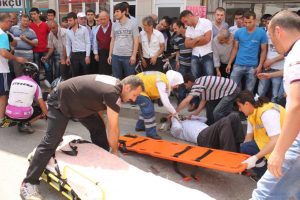 Sakarya'da bisiklet yarışlarında kaza: 2 yaralı