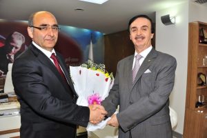 SGK M&uuml;d&uuml;r&uuml;nden Başkan Keskin'e nezaket ziyareti