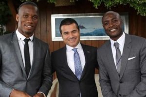 Drogba ve Webo Bakan Suat Kılı&ccedil;'la g&ouml;r&uuml;şt&uuml;
