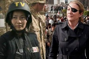 İki kadın gazeteciye kahramanlık &ouml;d&uuml;l&uuml;