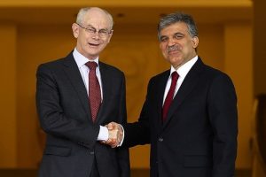 G&uuml;l Rompuy ile bir araya geldi